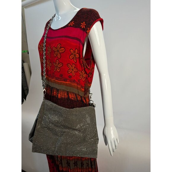 Forever 21 Gray Vegan Leather & Rhinestone Crossbody Bag With Zebra Lining Blemi - Picture 15 of 16